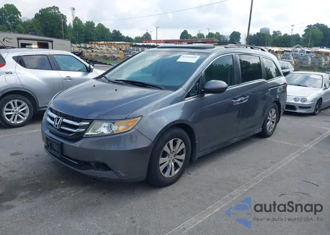 2014 Honda Odyssey Ex-L from USA, damaged, VIN 5FNRL5H68EB057592